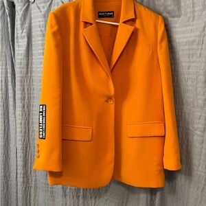 Nocturne Women's Vibrant Orange Blazer